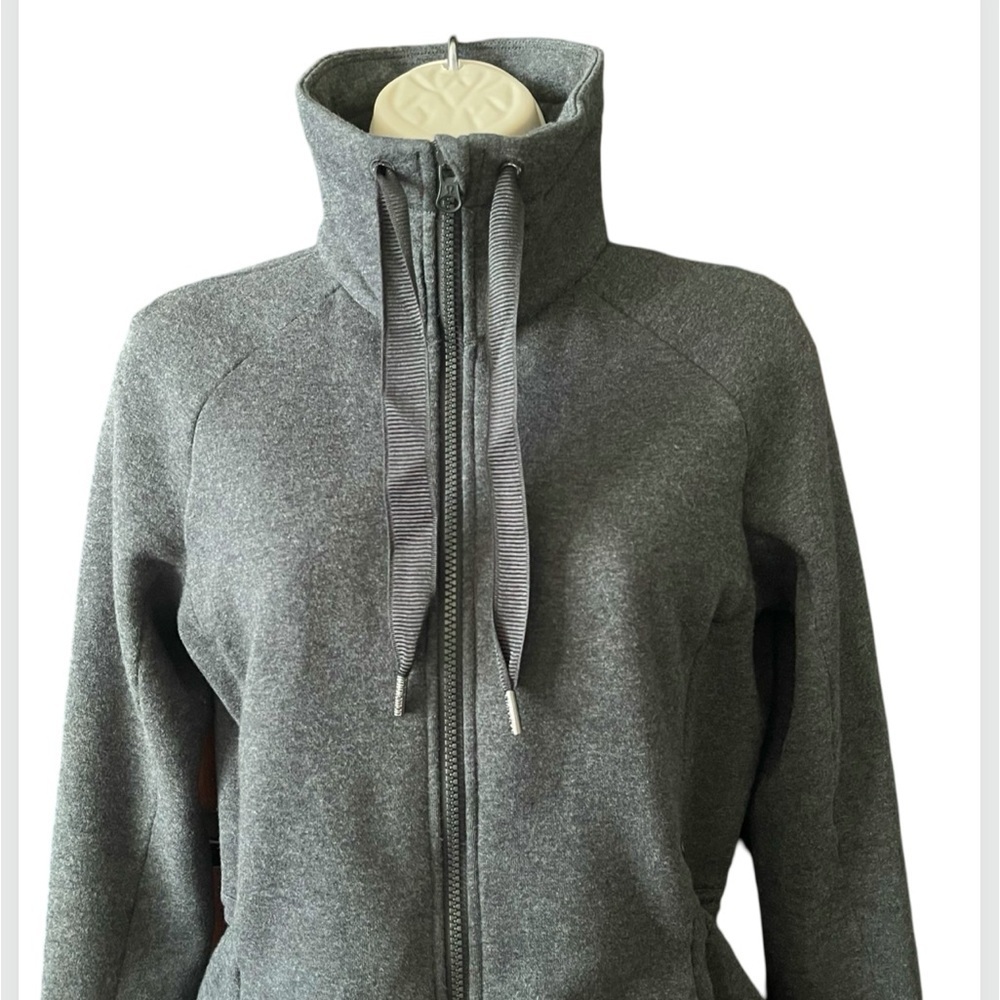LULULEMON & Go Take Off Fleece Jacket Zip Up Gray Size 4 - Picture 4 of 14